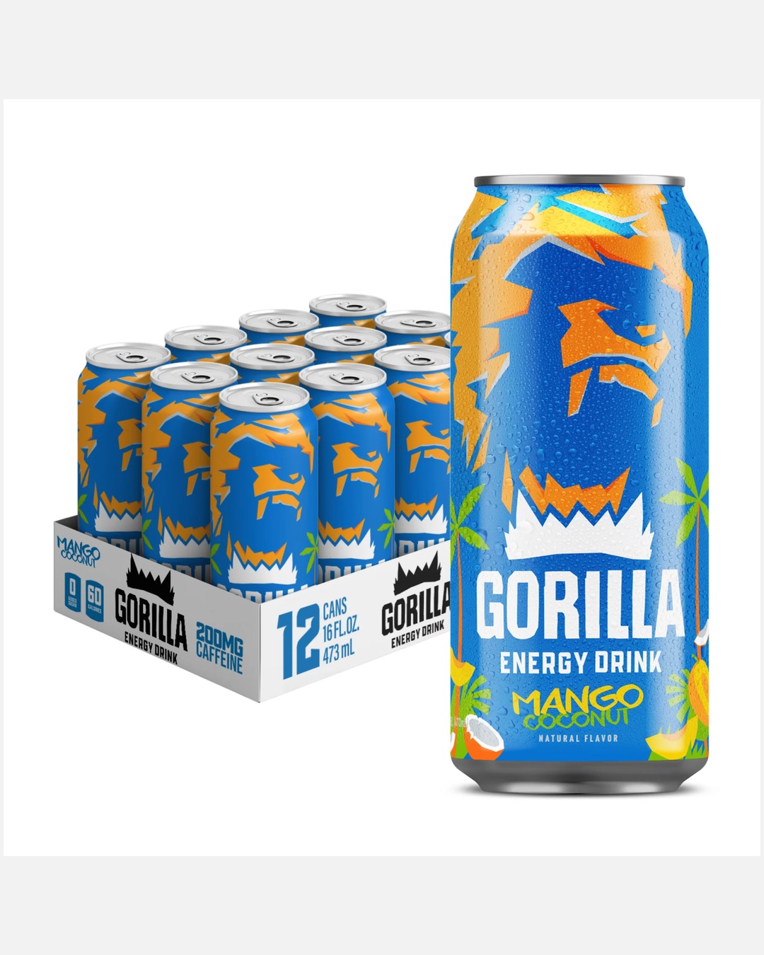 GORİLLA ENERJY MANGO 250 ML (12 ADET)