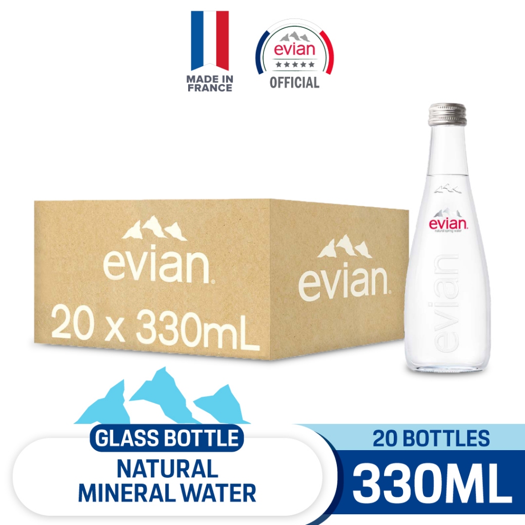EVİAN CAM ŞİŞE 330 ML (20 ADET )